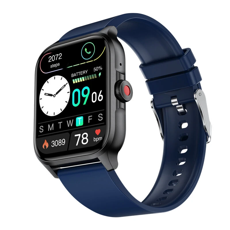 (image for) QX15 1.85inch HD Screen HiFi Music Voice Assistant bluetooth Call Heart Rate Blood Pressure Blood Oxygen Monitor Sleep Monitoring Women's Health Multi-sport Modes Music Playback IP68 Waterpro